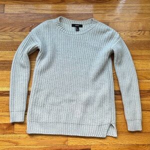 Forever 21 Heather Gray Ribbed Sweater